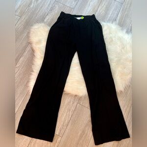 TALENTLESS | Wide Leg, Ultra Soft Black High Waist Lounge Pants Pockets (S)